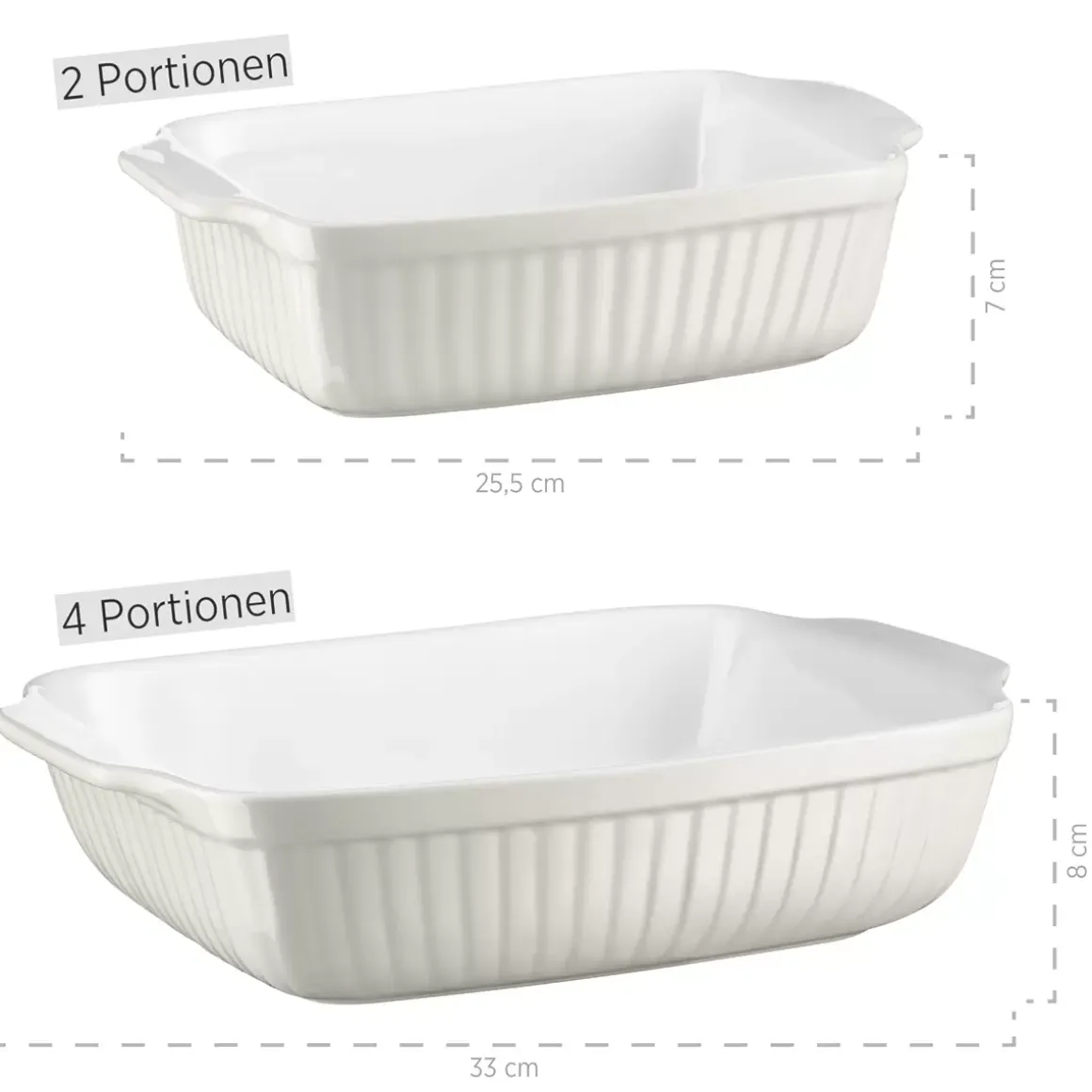 Auflaufform 2er Set