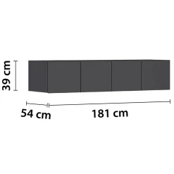 Aufsatzschrank 4trg.