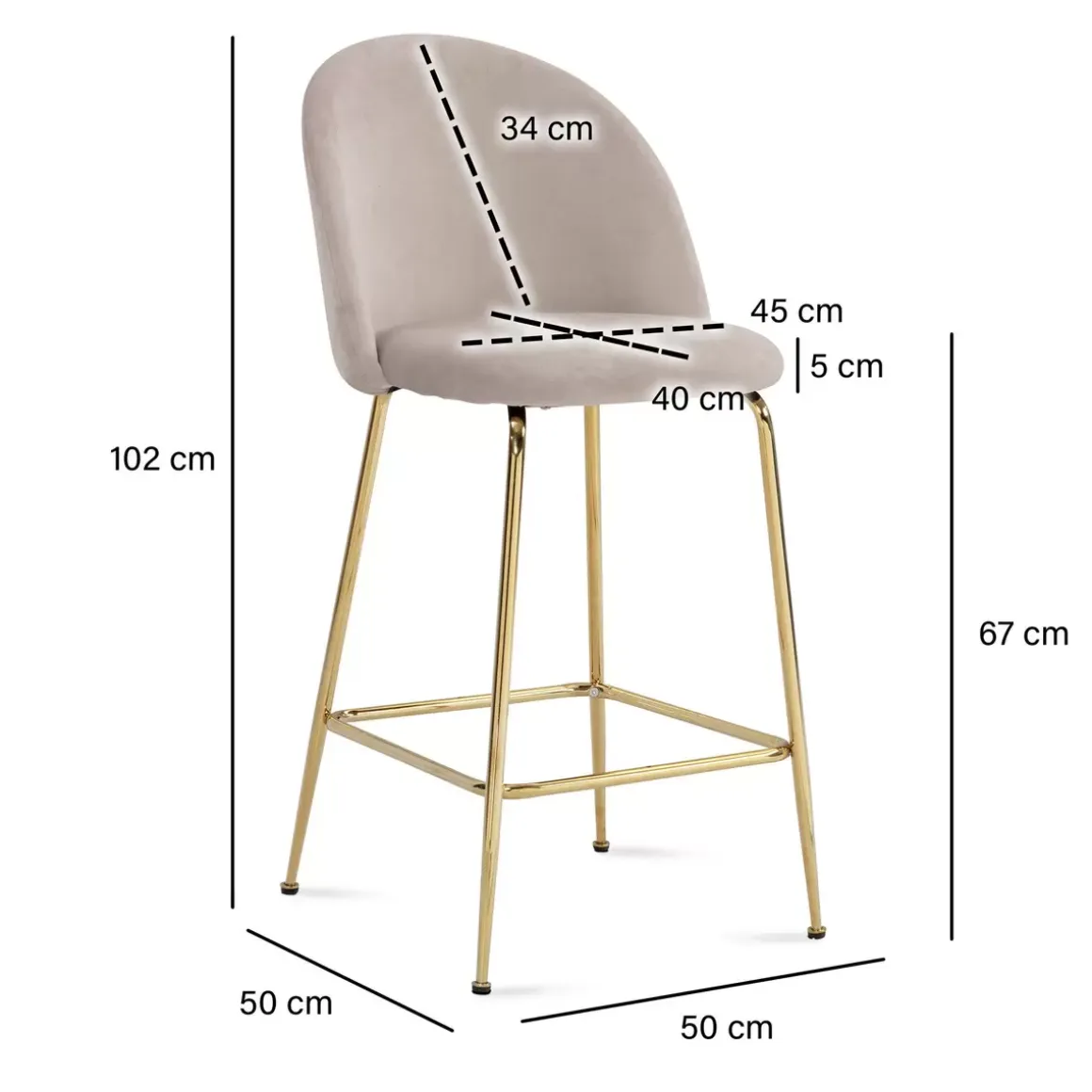 Barhocker 2er-Set