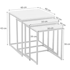 Beistelltisch 3er Set