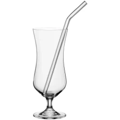 Cocktailgläser + Trinkhalme