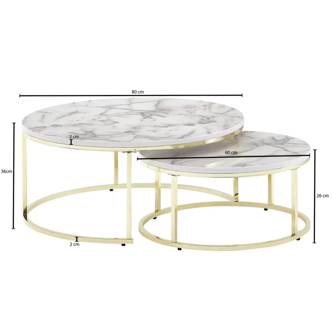Couchtisch 2er-Set
