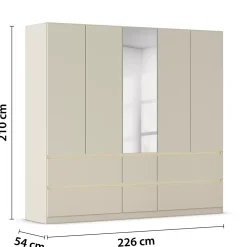 Drehtürenschrank 5trg.