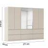 Drehtürenschrank 6trg.