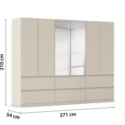 Drehtürenschrank 6trg.