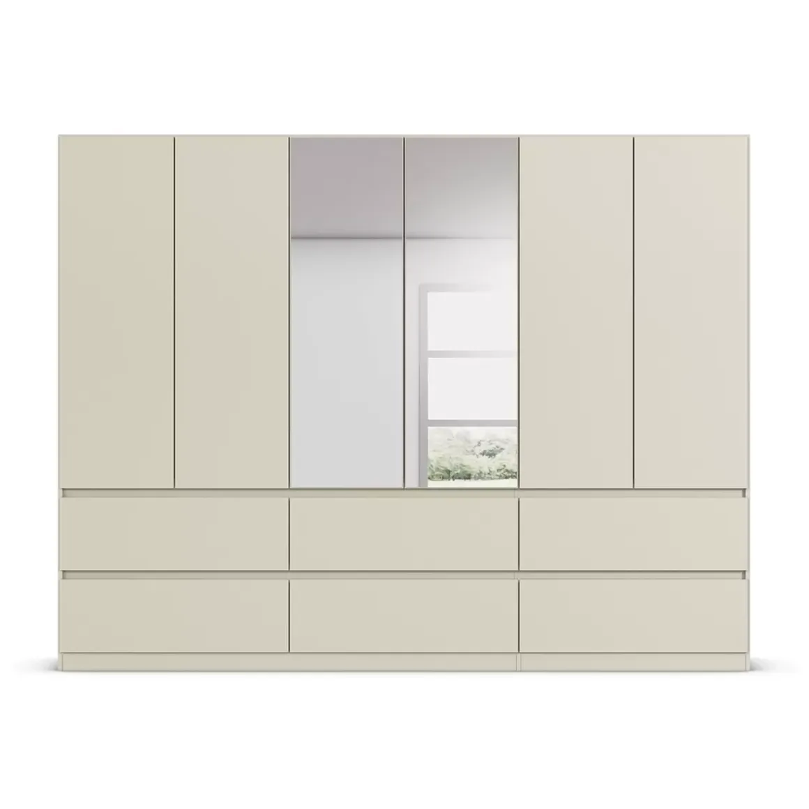Drehtürenschrank 6trg.