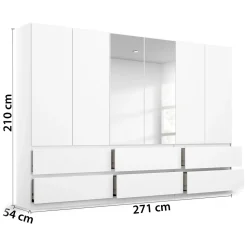 Drehtürenschrank 6-türig