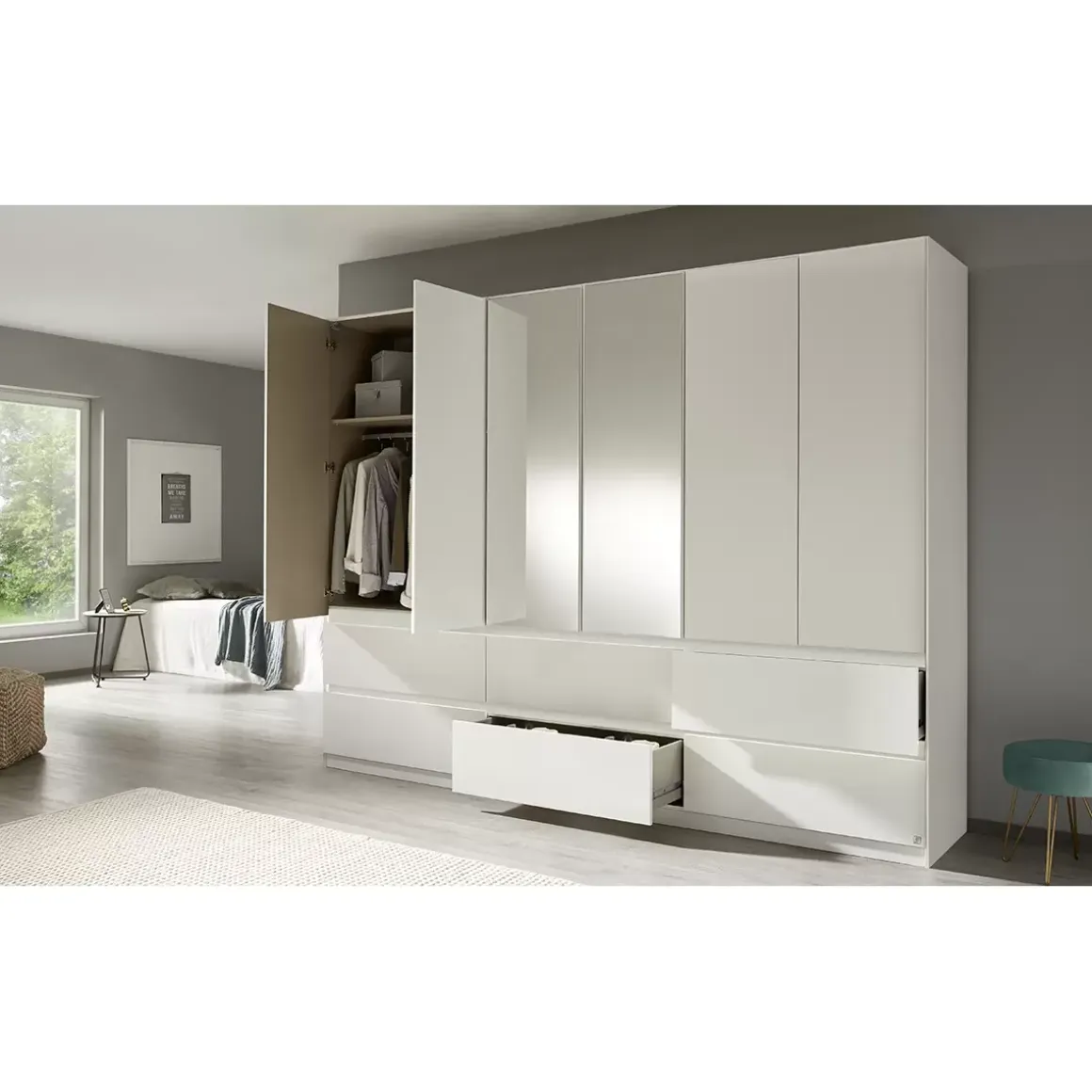 Drehtürenschrank 6-türig