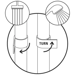 Duschsystem Charon Turn