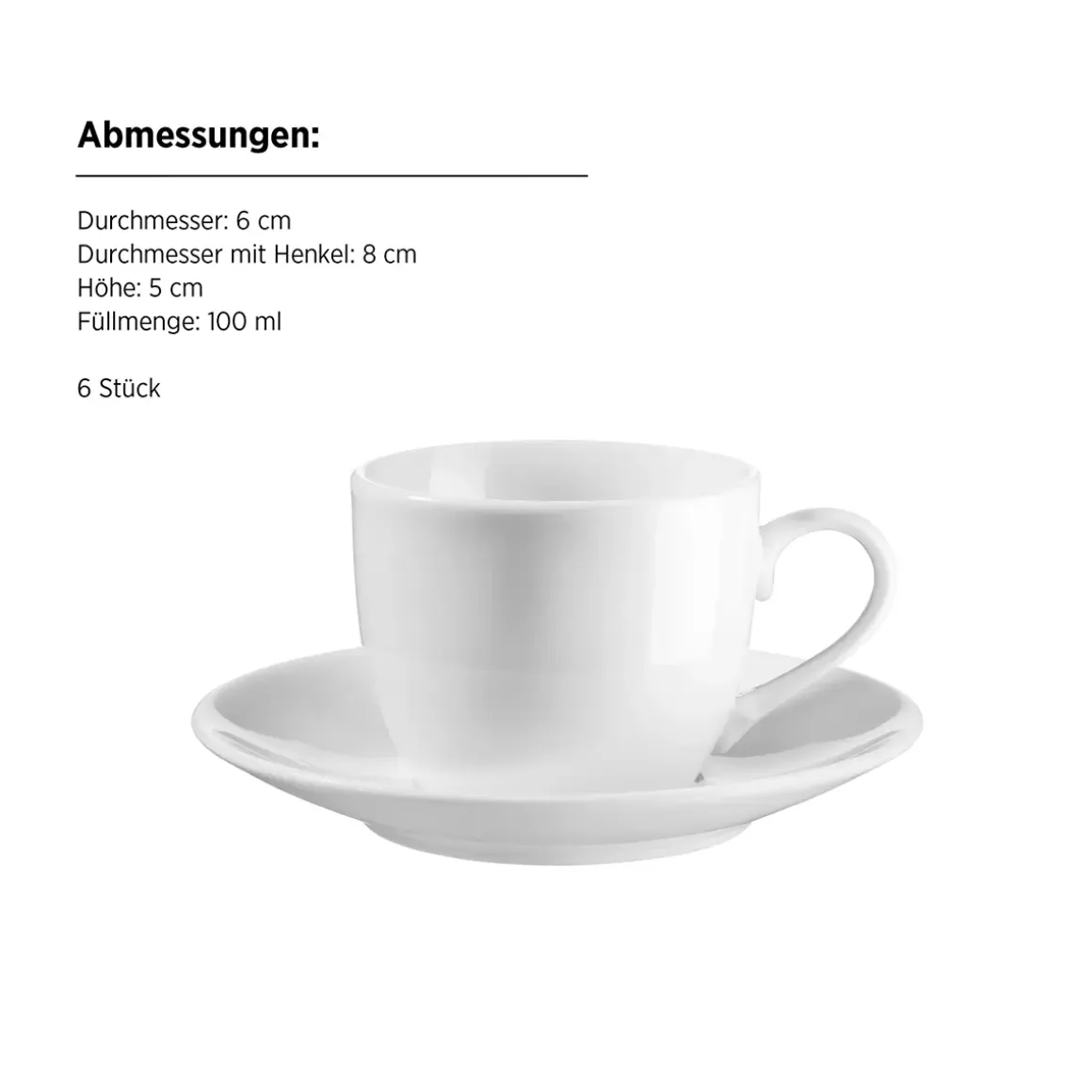 Espressotassen 12tlg. Barca