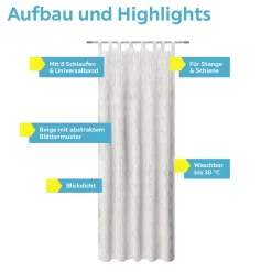 Fertigvorhang Nacht