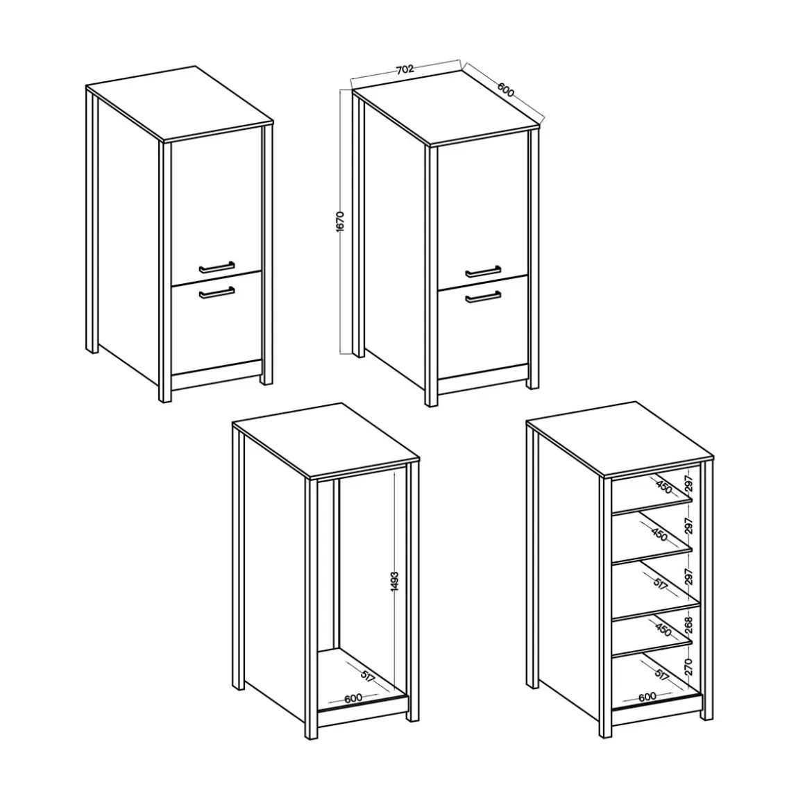 Geräte-Hochschrank