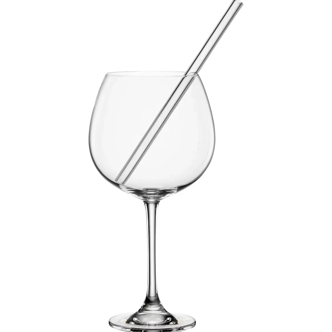 Gin Gläser und Trinkhalme Set