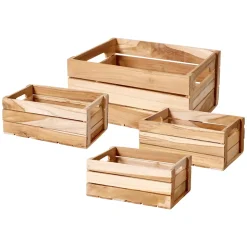 Holzkisten-Set 4-teilig
