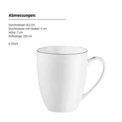 Kaffeebecherset 6tlg. Felise