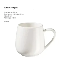 Kaffeebecher 4tlg. Taya