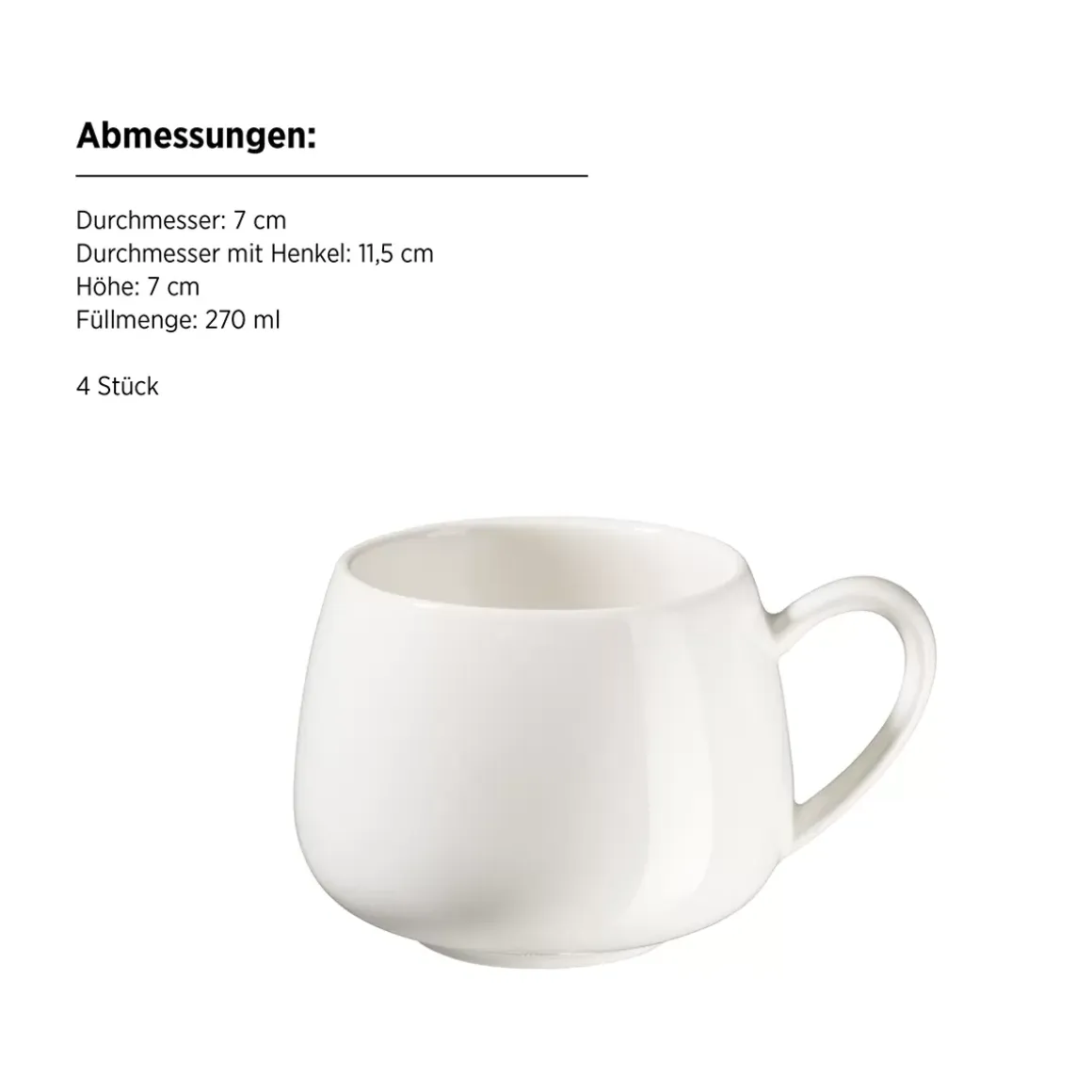 Kaffeeobere 4tlg Taya