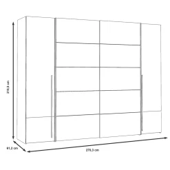 Kleiderschrank 4trg.