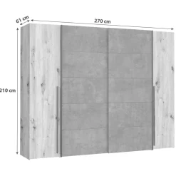 Kleiderschrank 4trg.