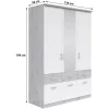 Kleiderschrank 3-trg.