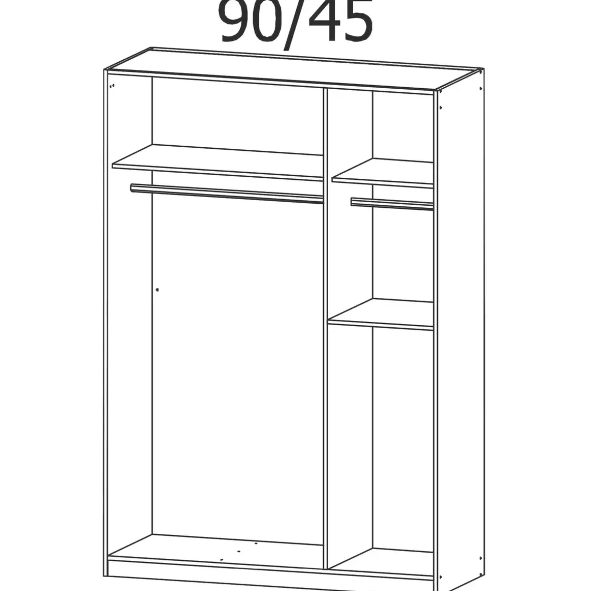 Kleiderschrank 3trg.