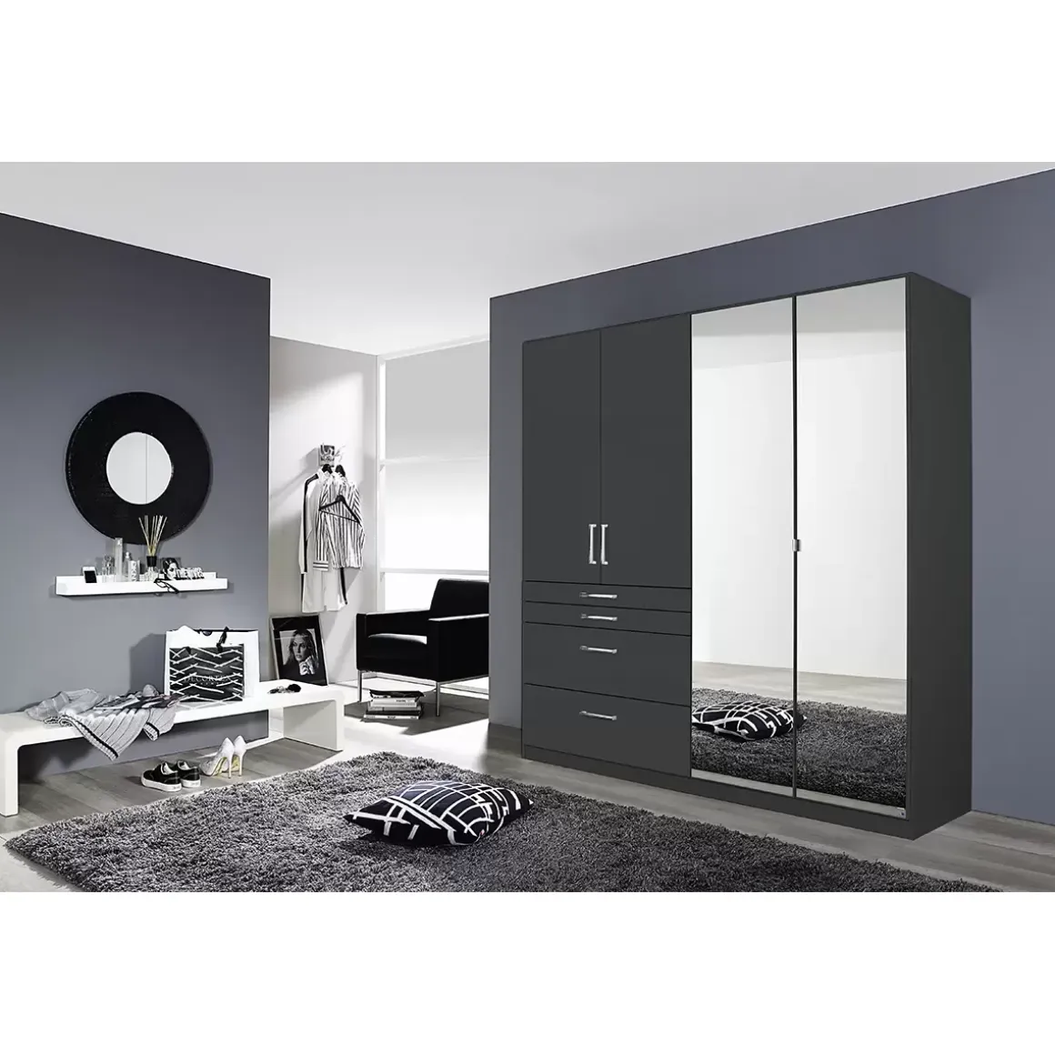 Kleiderschrank 4trg.