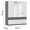 Kleiderschrank 4-türig