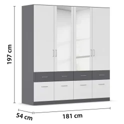 Kleiderschrank 4-türig