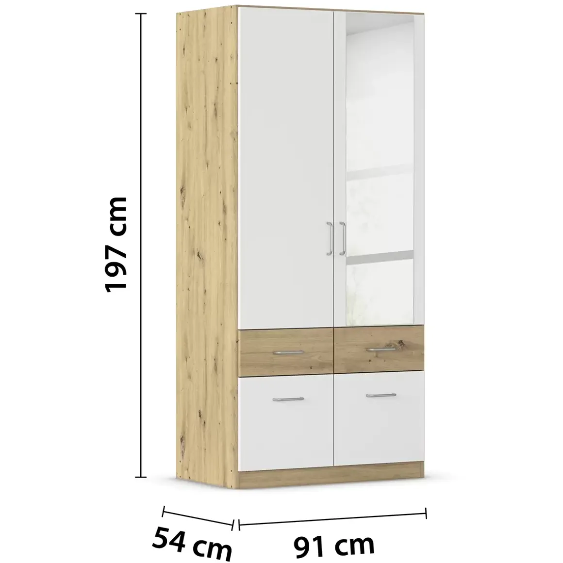 Kleiderschrank 2-türig