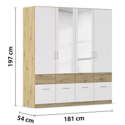 Kleiderschrank 4-türig