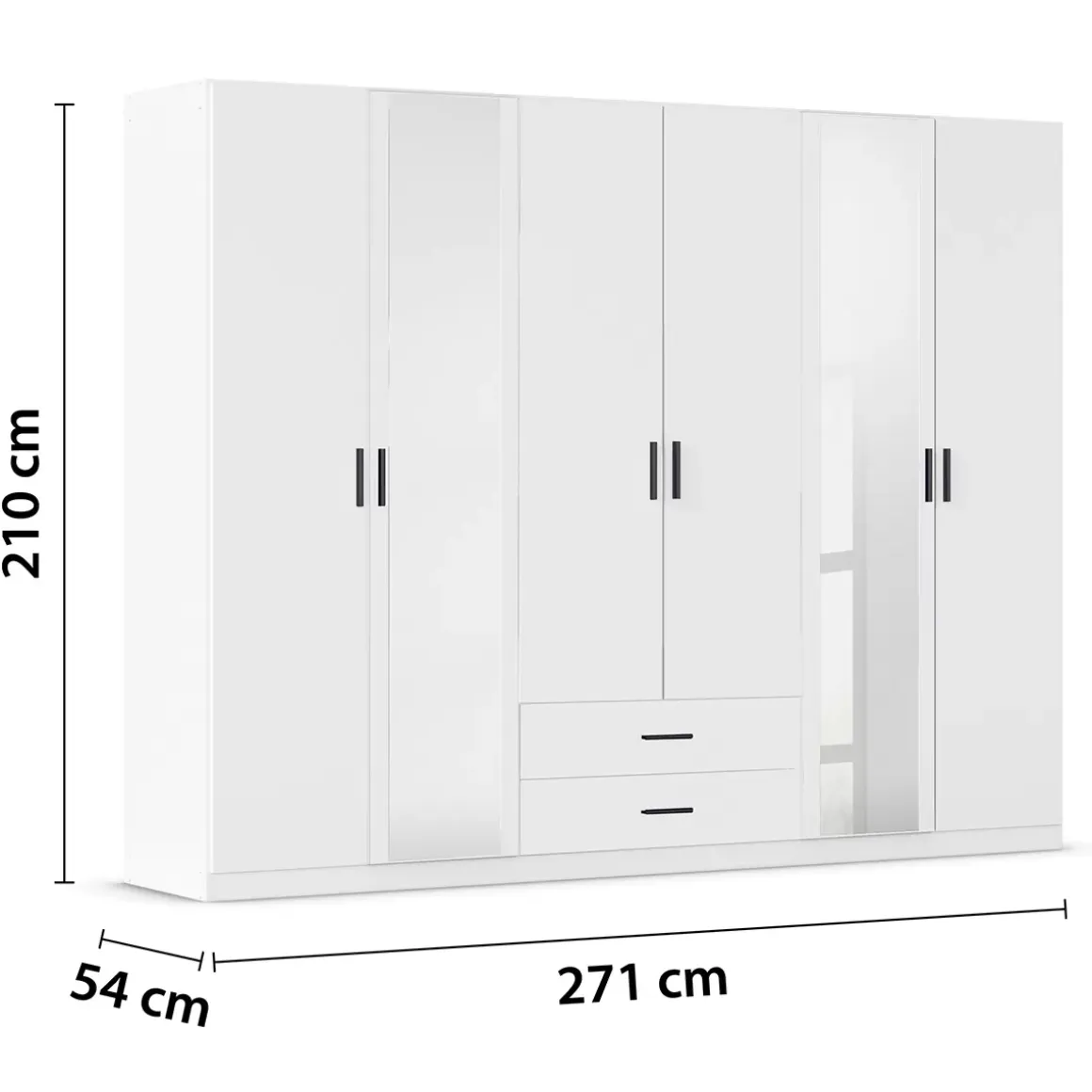 Kleiderschrank 6-türig