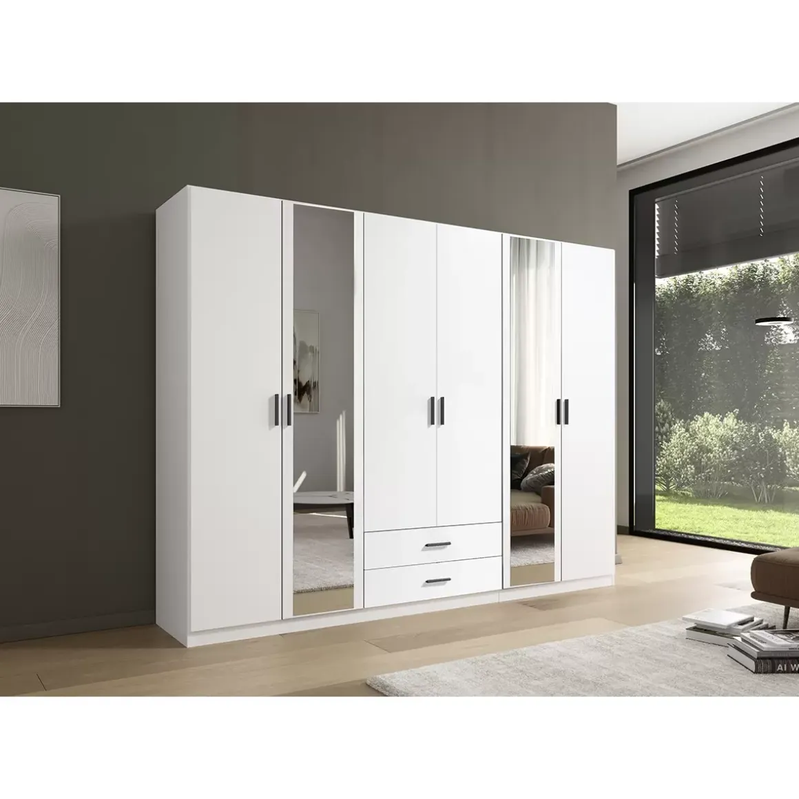 Kleiderschrank 6-türig