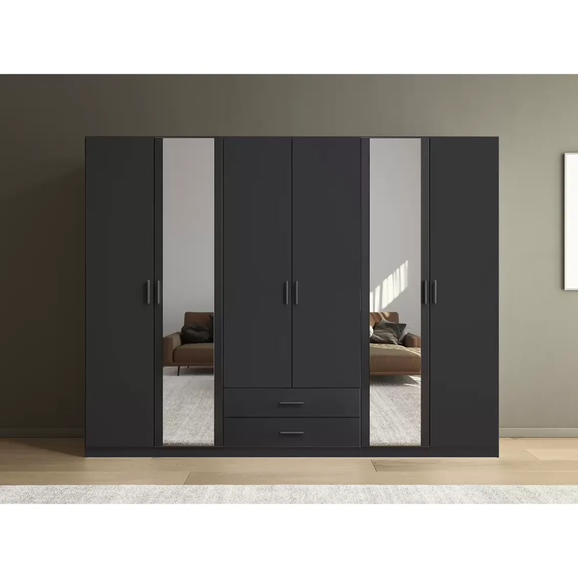 Kleiderschrank 6-türig