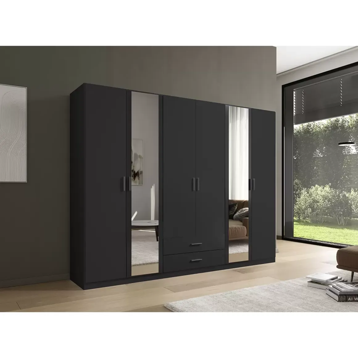 Kleiderschrank 6-türig