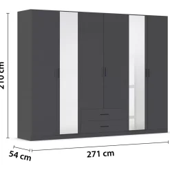 Kleiderschrank 6-türig