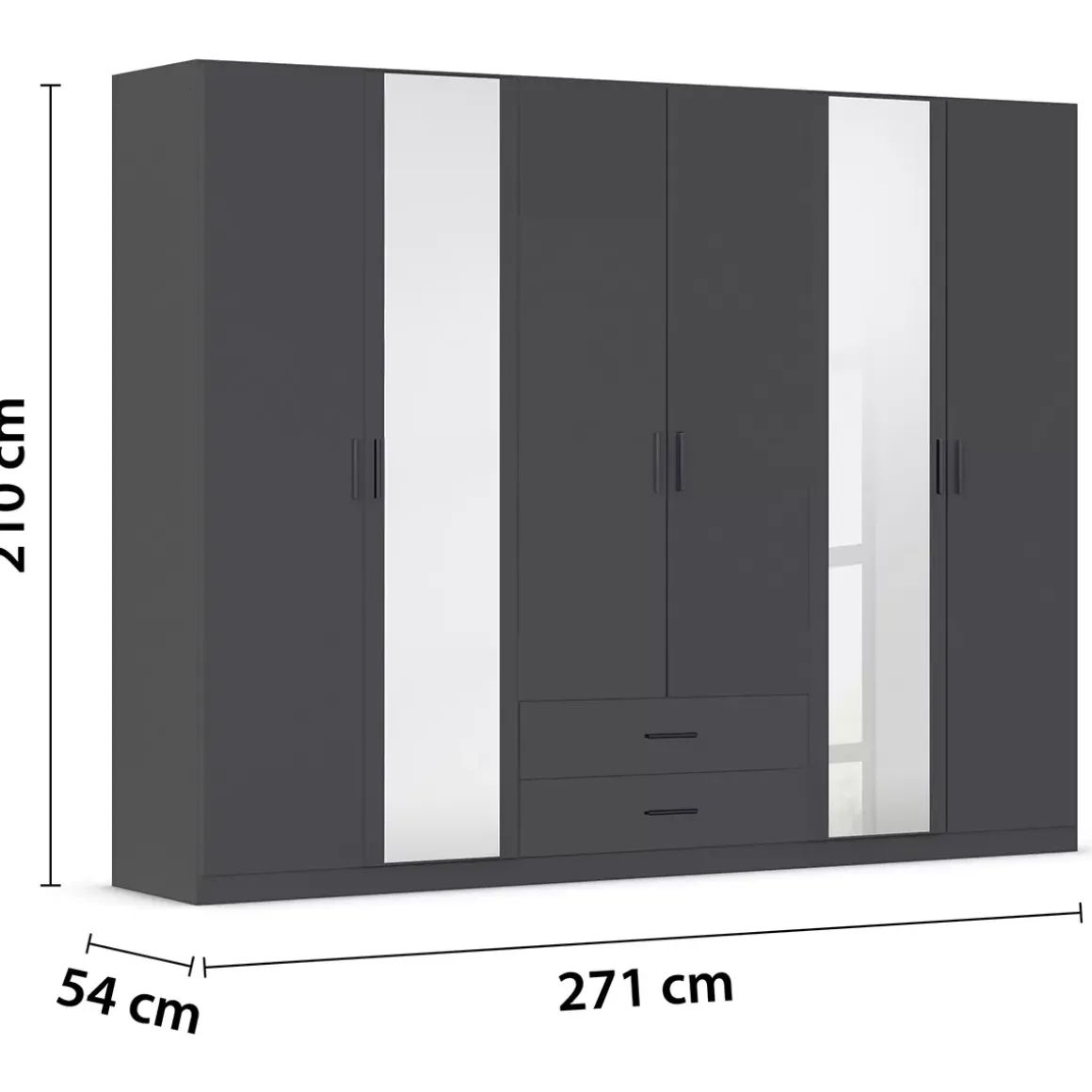 Kleiderschrank 6-türig
