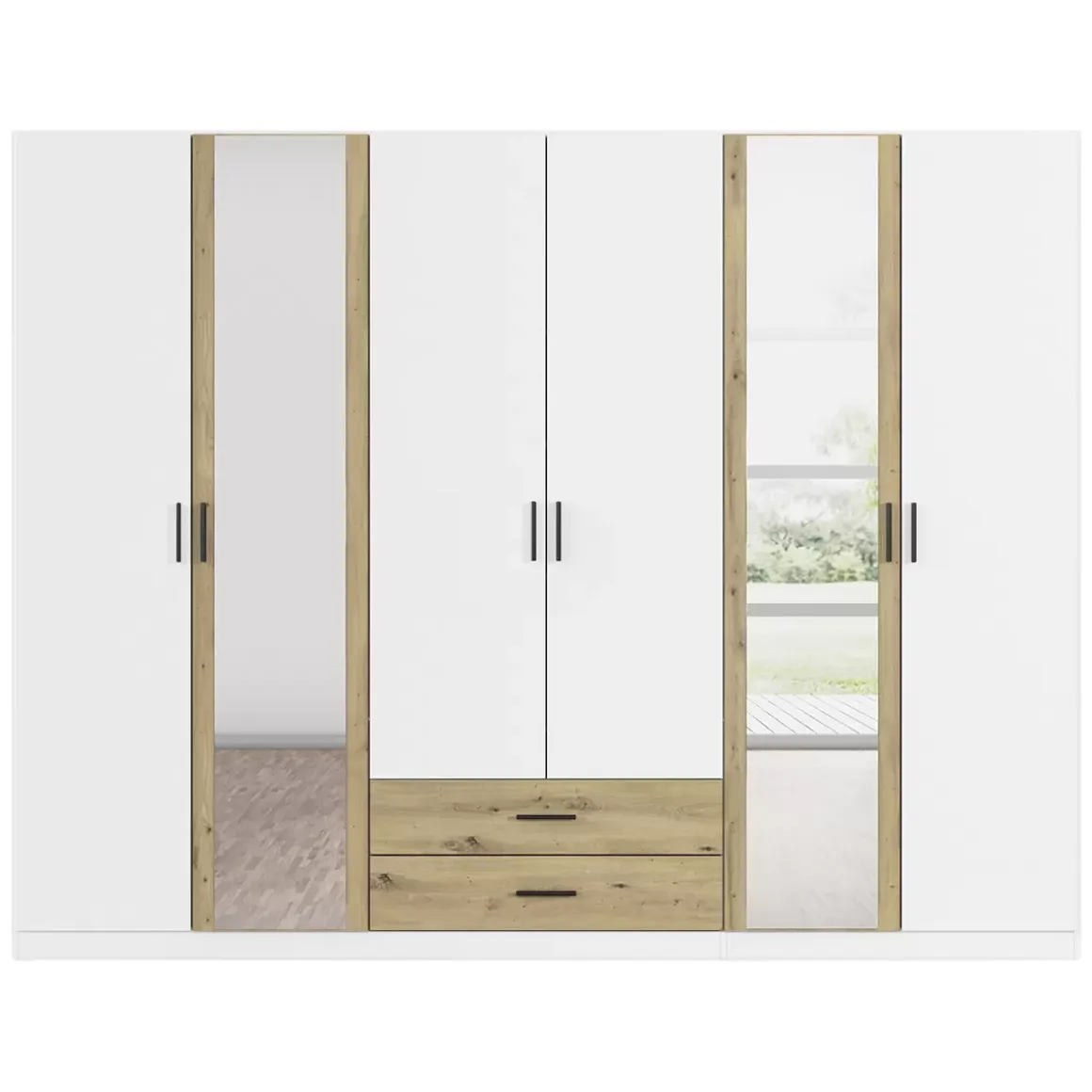 Kleiderschrank 6-türig