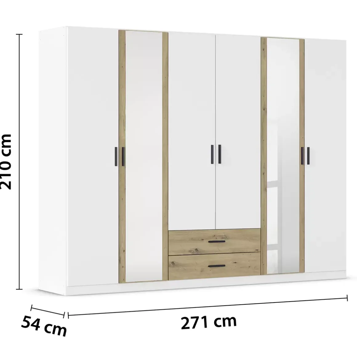 Kleiderschrank 6-türig