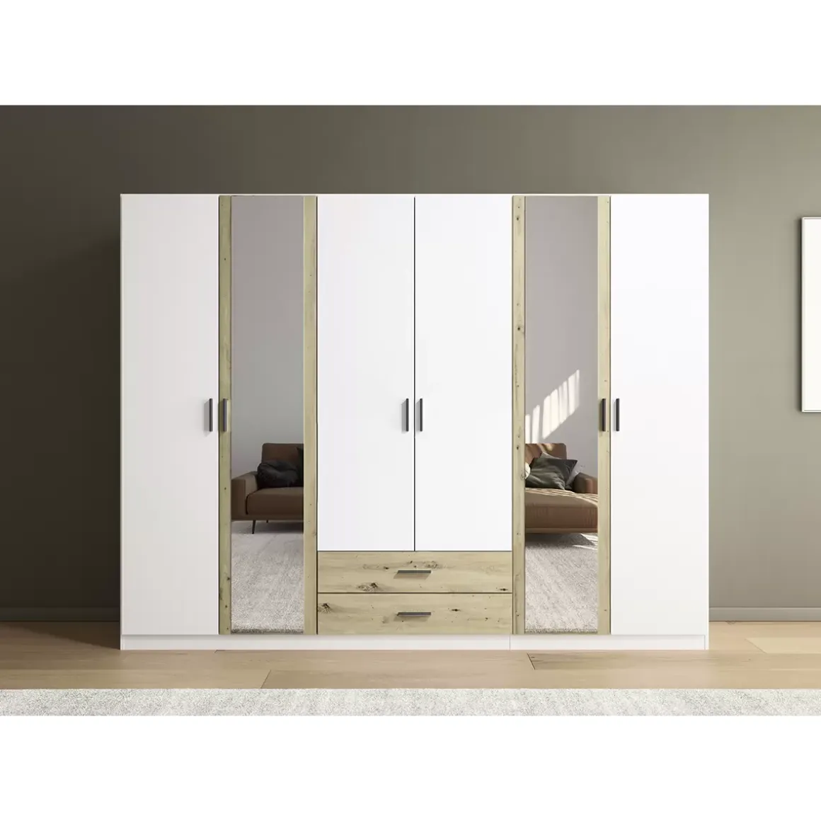 Kleiderschrank 6-türig