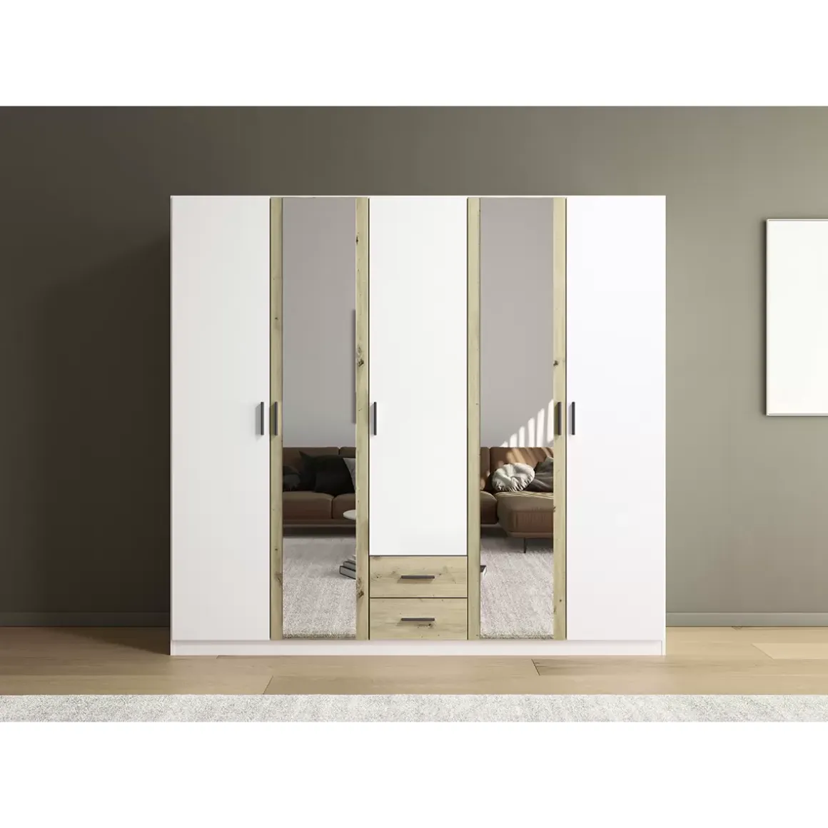 Kleiderschrank 5-türig