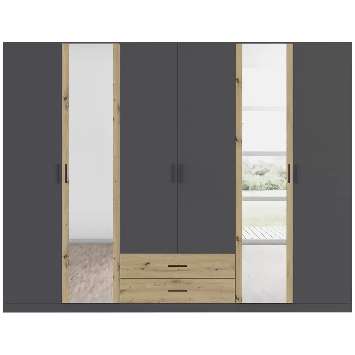 Kleiderschrank 6-türig