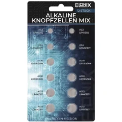 Knopfzellen-Mix 12-teilig
