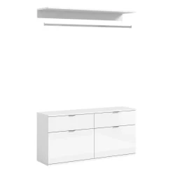 Kommode + Garderobenstange