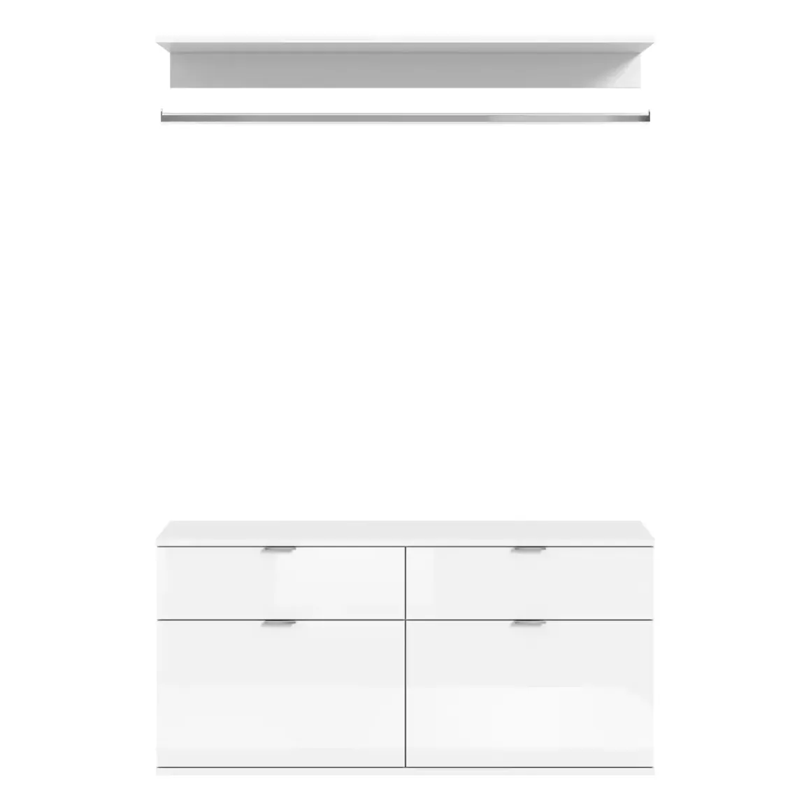 Kommode + Garderobenstange