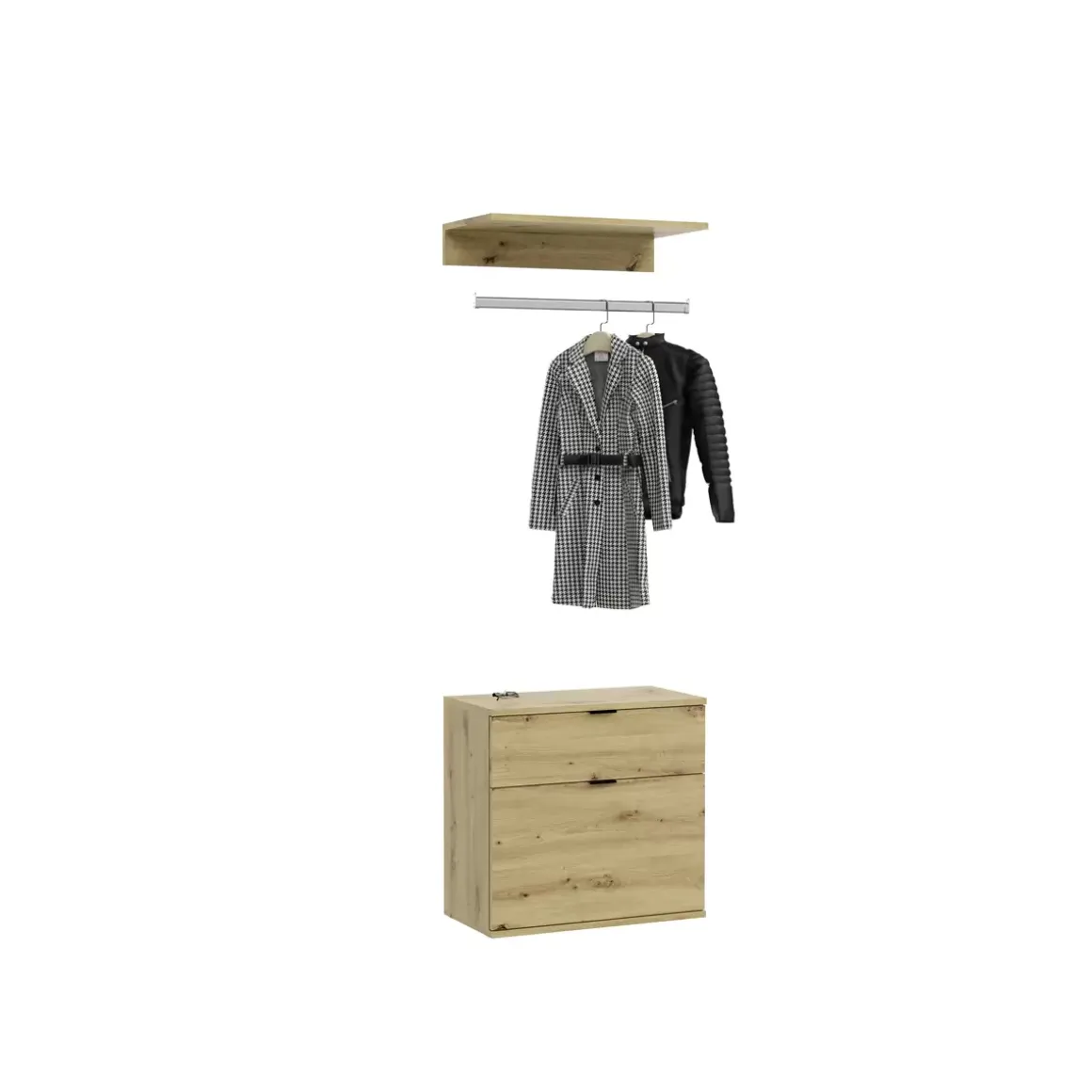 Kommode + Garderobenstange