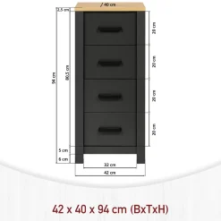 Midi-Badezimmerschrank
