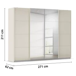 Schwebetürenschrank 4trg.