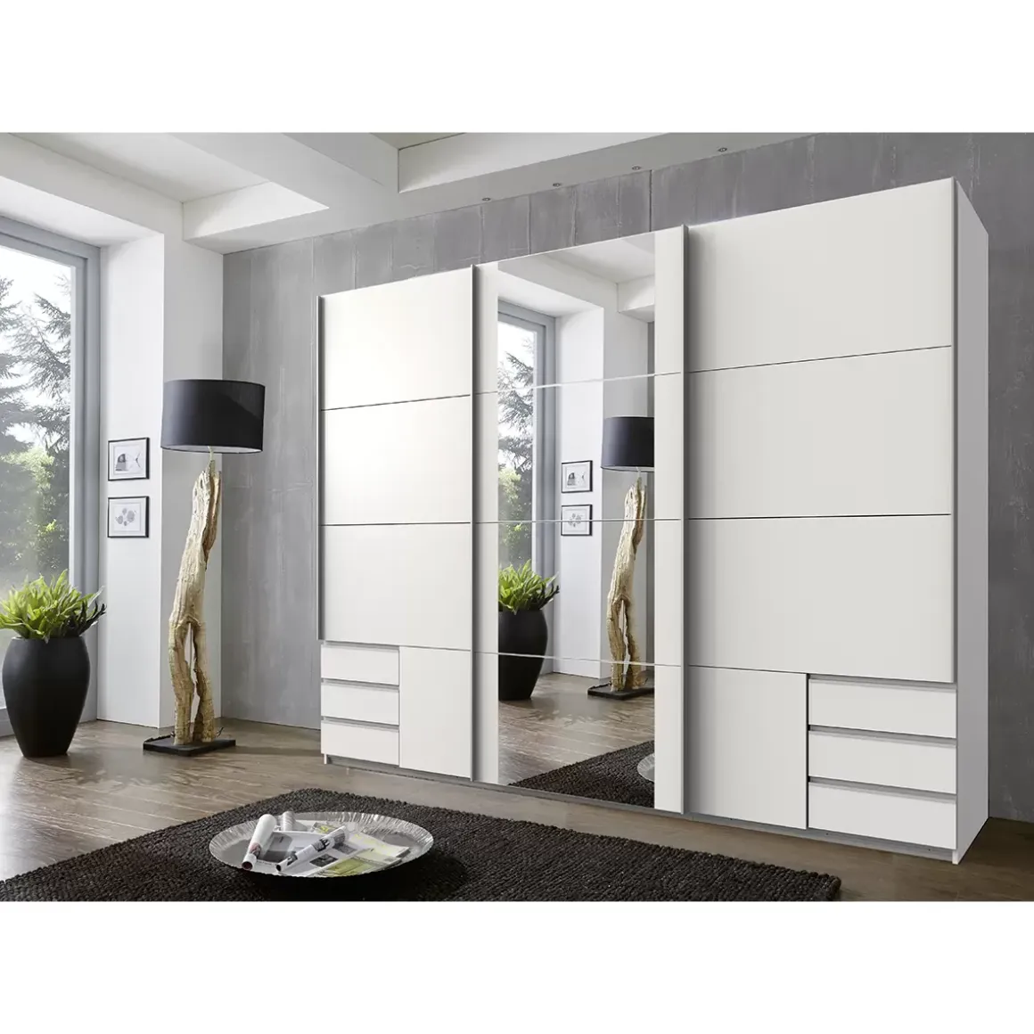 Schwebetürenschrank 3trg.