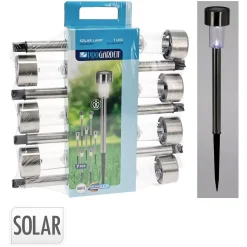Solarlampen mit Erdspiess