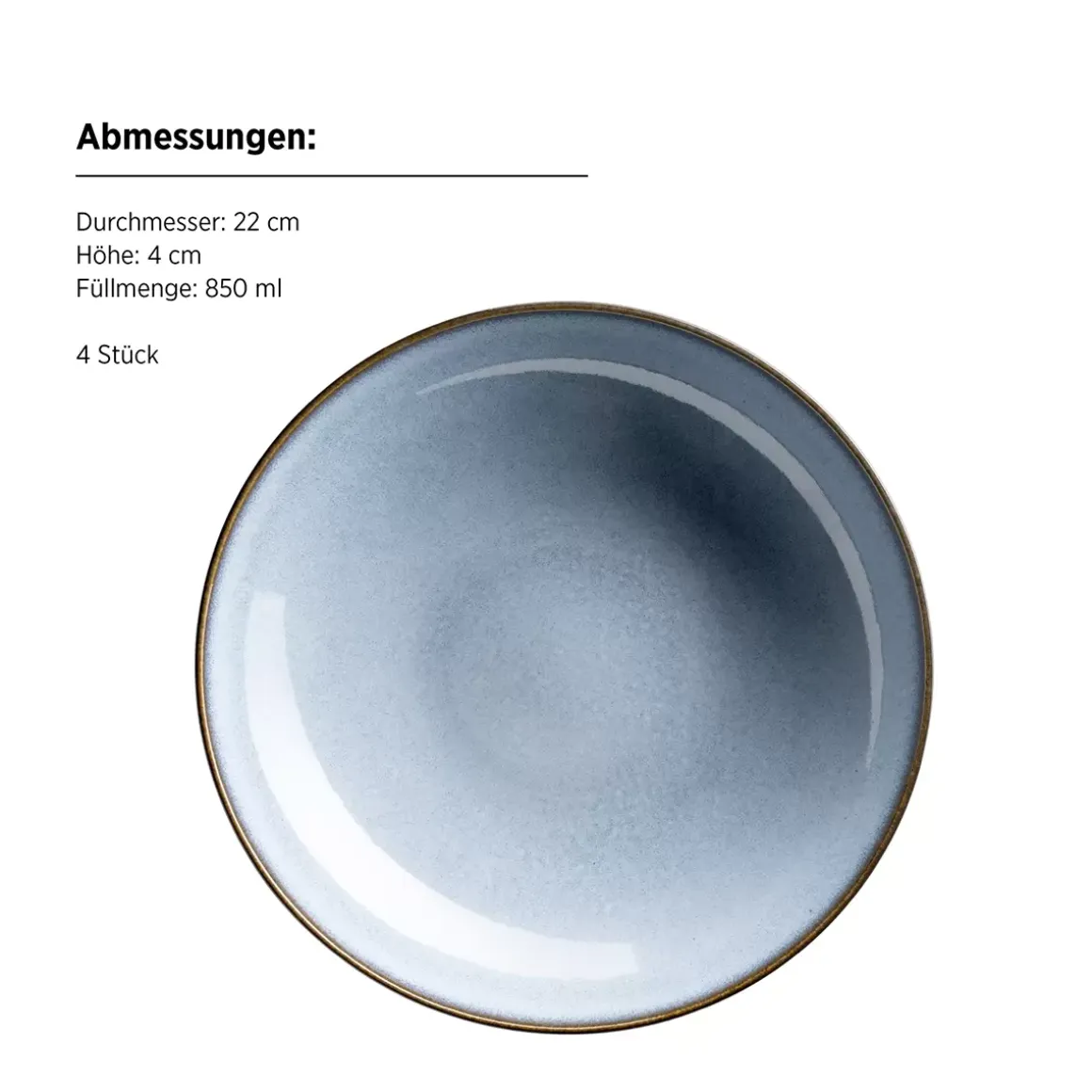 Speisetellerset 8tlg. Smoky's